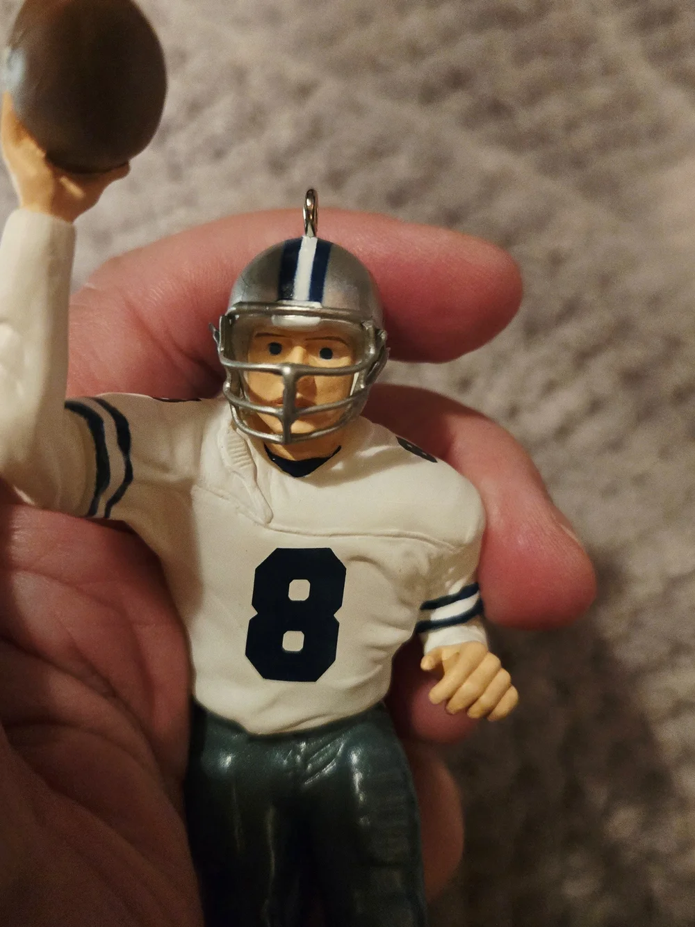 Dallas Cowboys 1996 Hallmark Troy Aikman Ornament and Card NIB